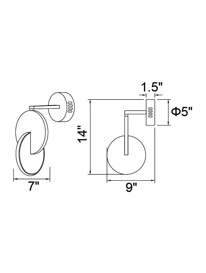 CWI Lighting LED Wall Sconce