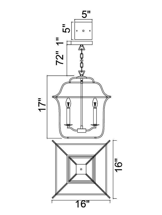 CWI Lighting Five Light Chandelier