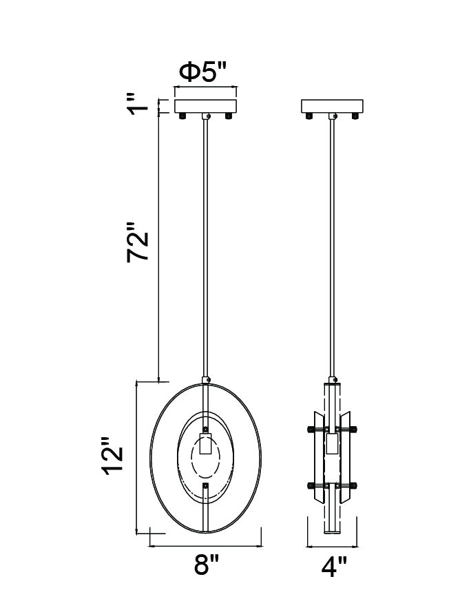 CWI Lighting One Light Mini Pendant