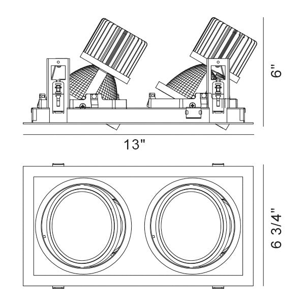 Eurofase Two Light Gimbal