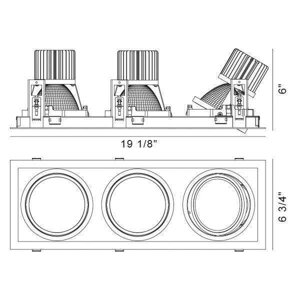 Eurofase Three Light Gimbal