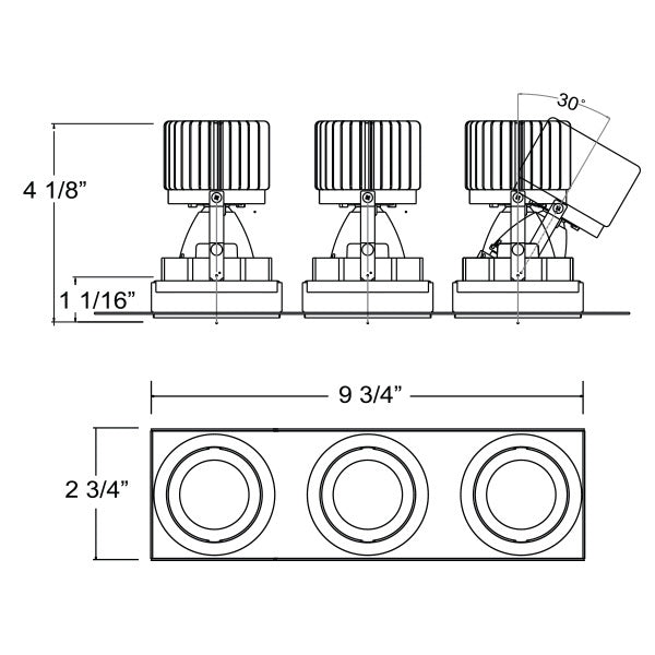 Eurofase Three Light Gimbal