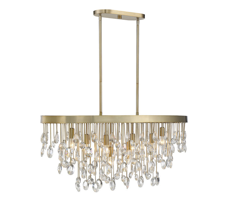 Savoy House Livorno Eight Light Linear Chandelier