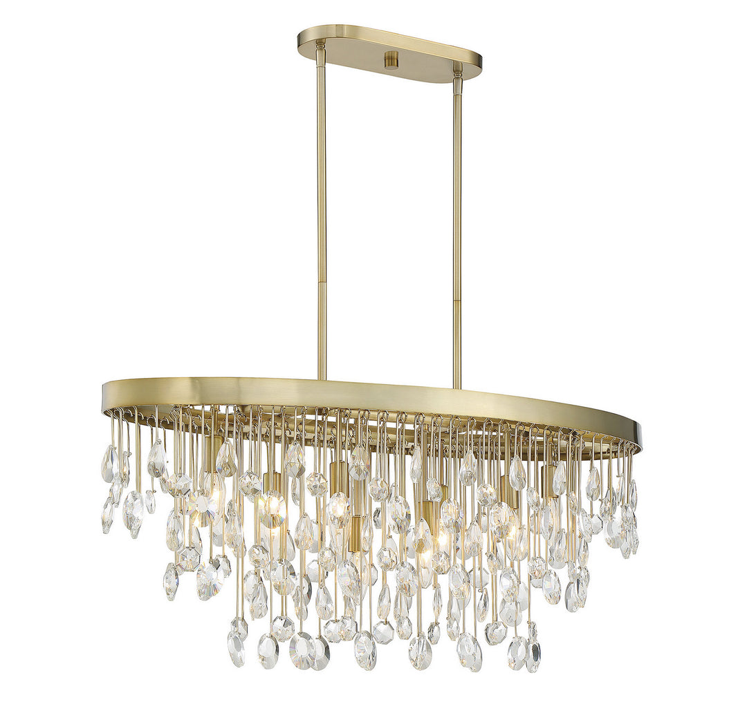 Savoy House Livorno Eight Light Linear Chandelier