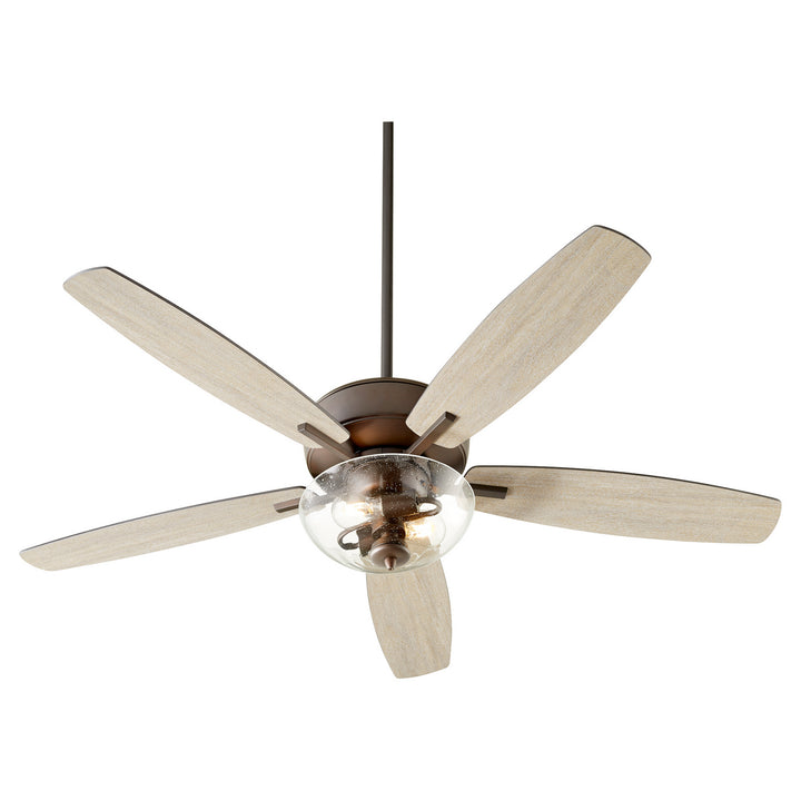 Quorum Breeze 52" Indoor 2 Light 14W Non Dimming LED Pull Chain Ceiling Fan