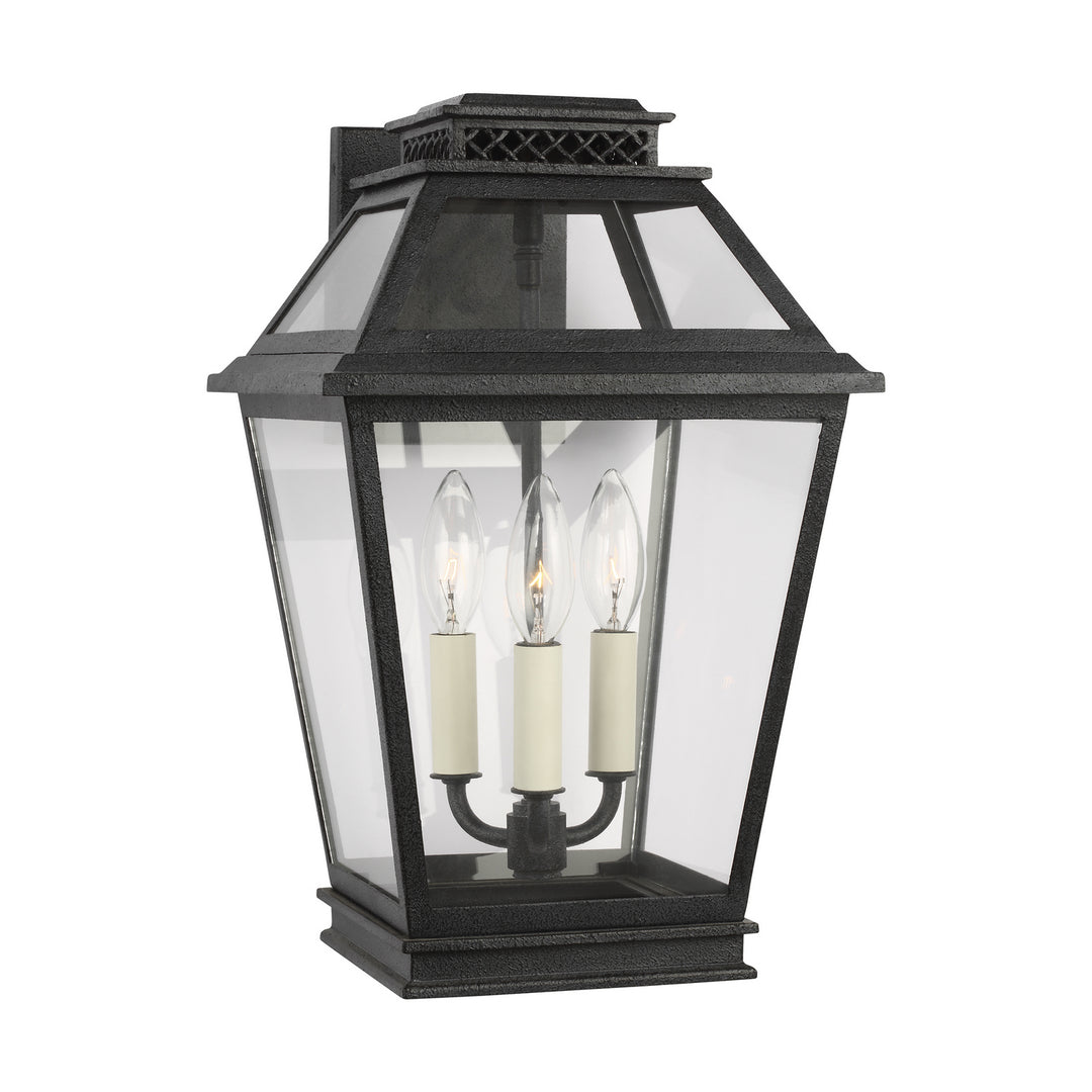 Visual Comfort Studio Three Light Outdoor Wall Lantern