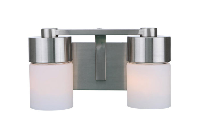 District Two Light Vanity in Brushed Polished Nickel