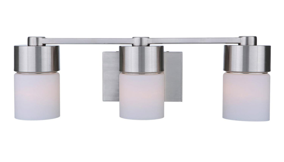 District Three Light Vanity in Brushed Polished Nickel