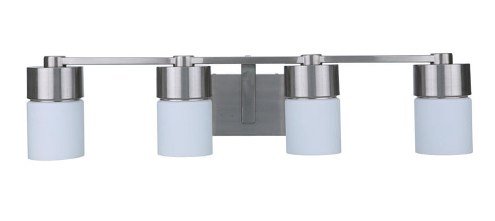 District Four Light Vanity in Brushed Polished Nickel