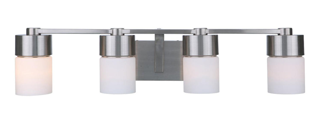 District Four Light Vanity in Brushed Polished Nickel