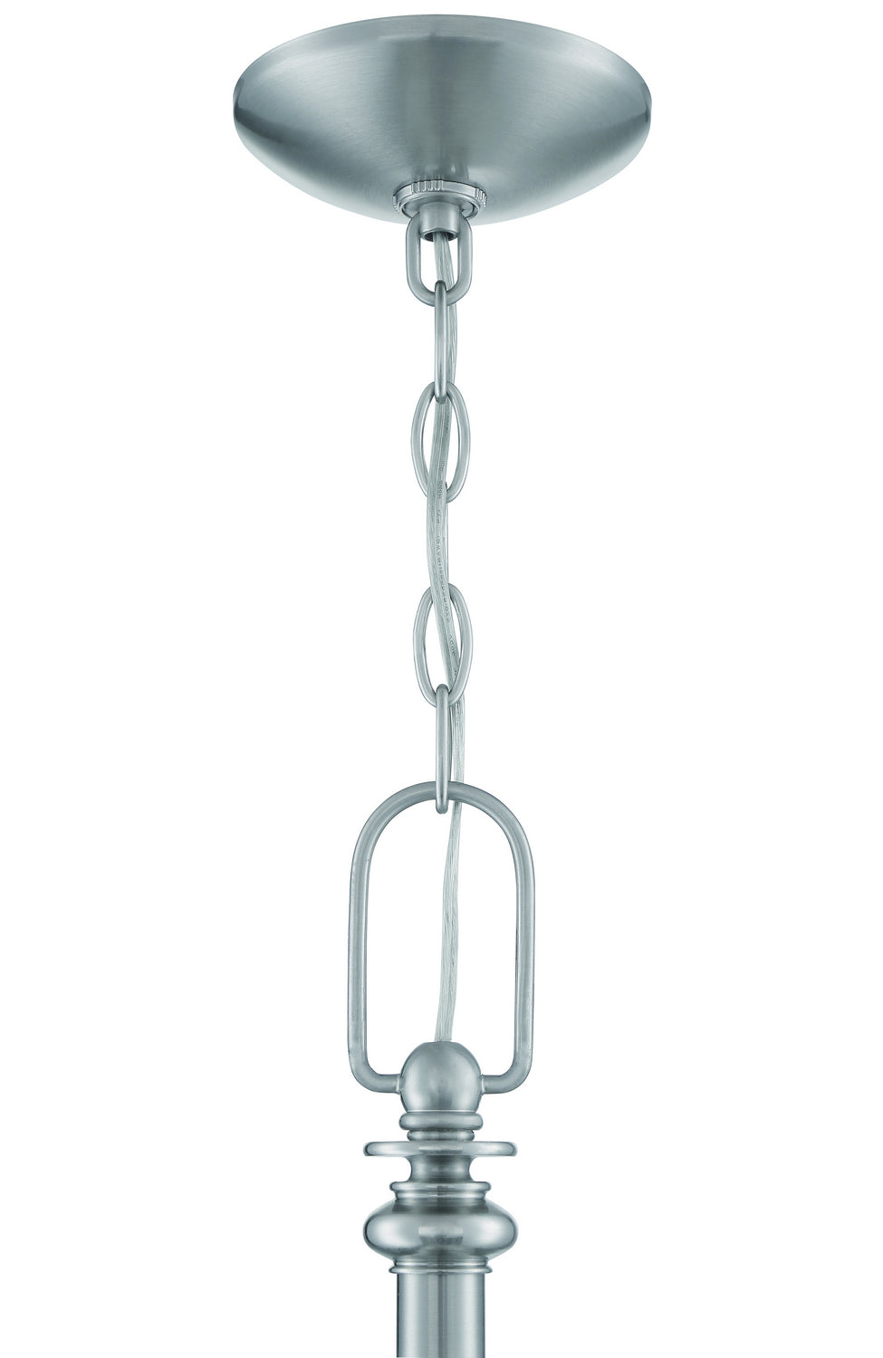 Dardyn Five Light Chandelier in Brushed Polished Nickel