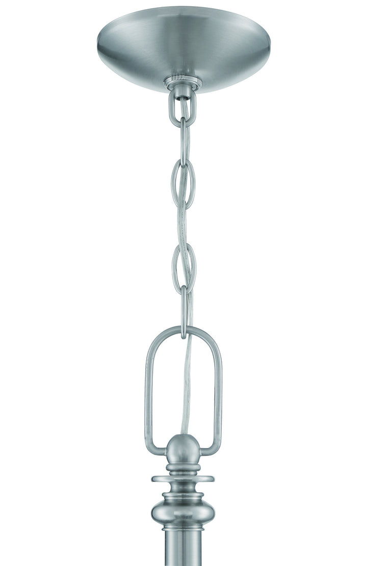 Dardyn Five Light Chandelier in Brushed Polished Nickel