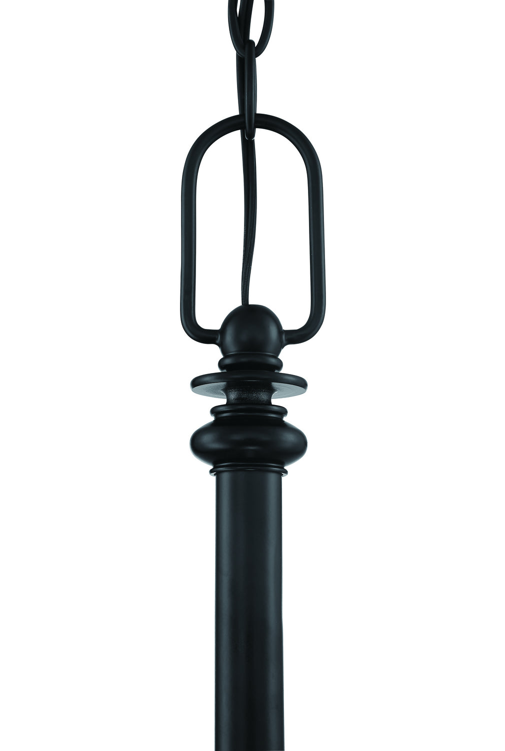 Dardyn Five Light Chandelier in Flat Black