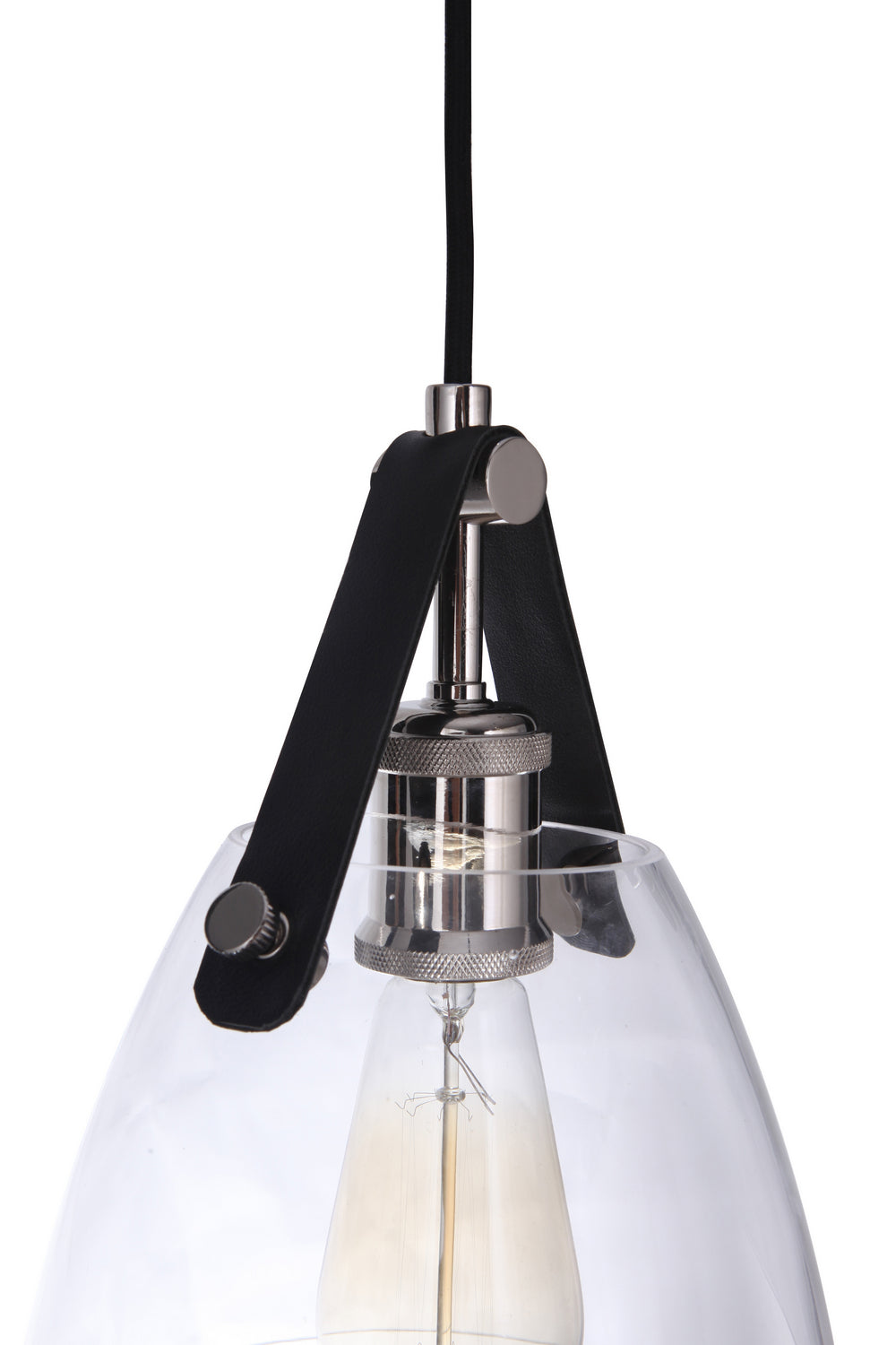 Hagen One Light Pendant in Polished Nickel