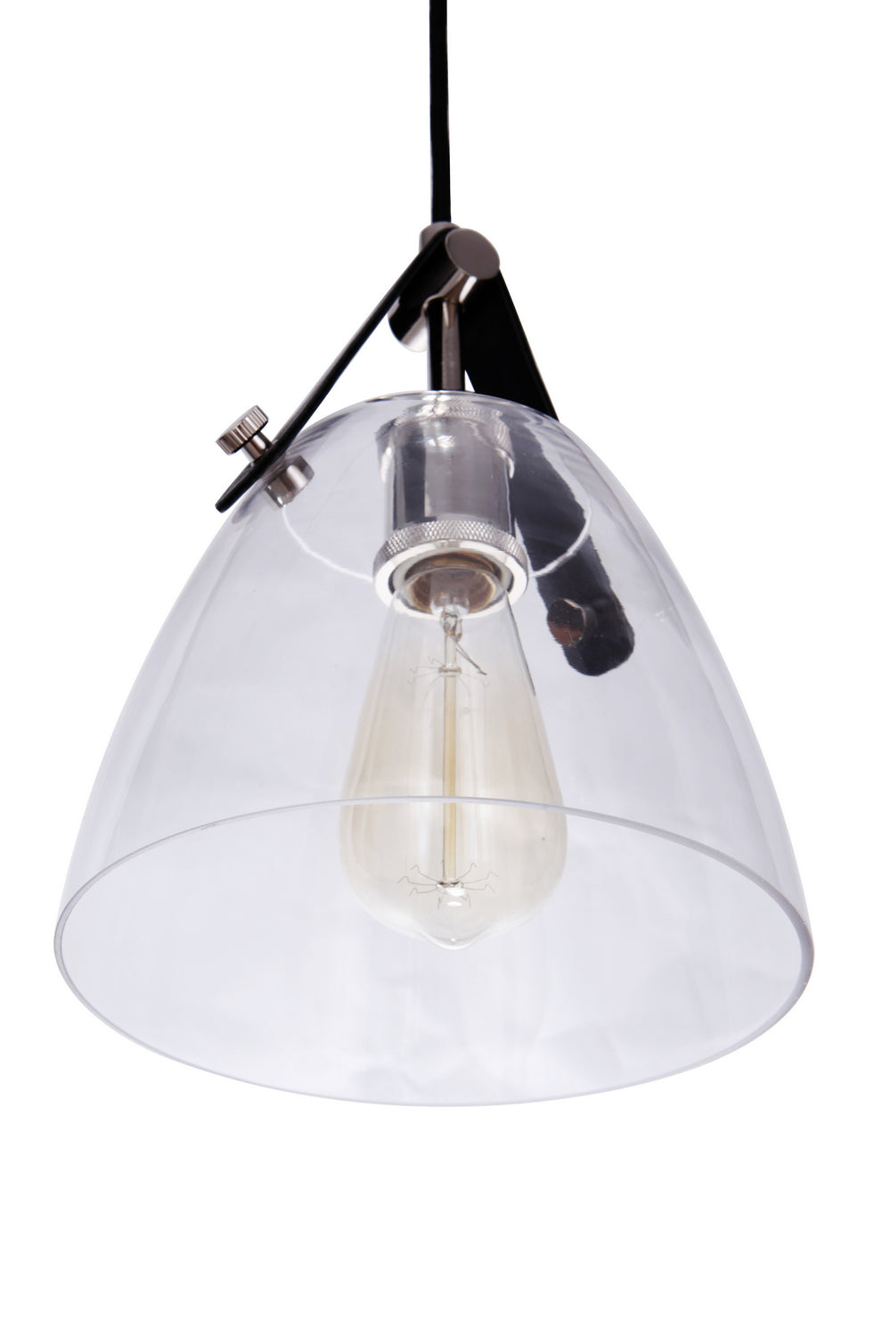 Hagen One Light Pendant in Polished Nickel