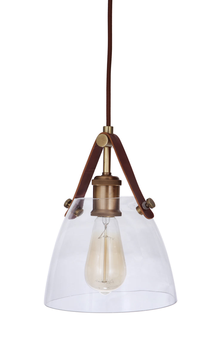 Hagen One Light Pendant in Vintage Brass