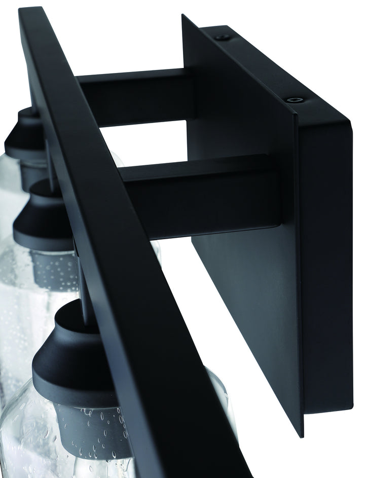 Chicago Four Light Vanity in Flat Black