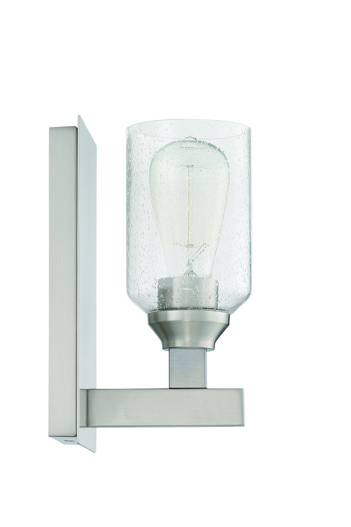 Chicago One Light Wall Sconce in Brushed Polished Nickel