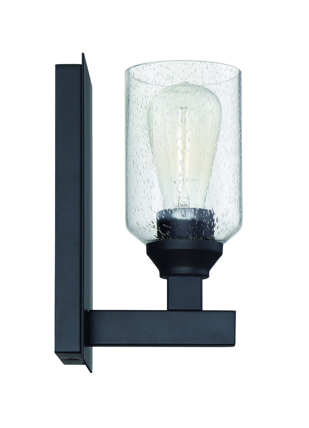 Chicago One Light Wall Sconce in Flat Black