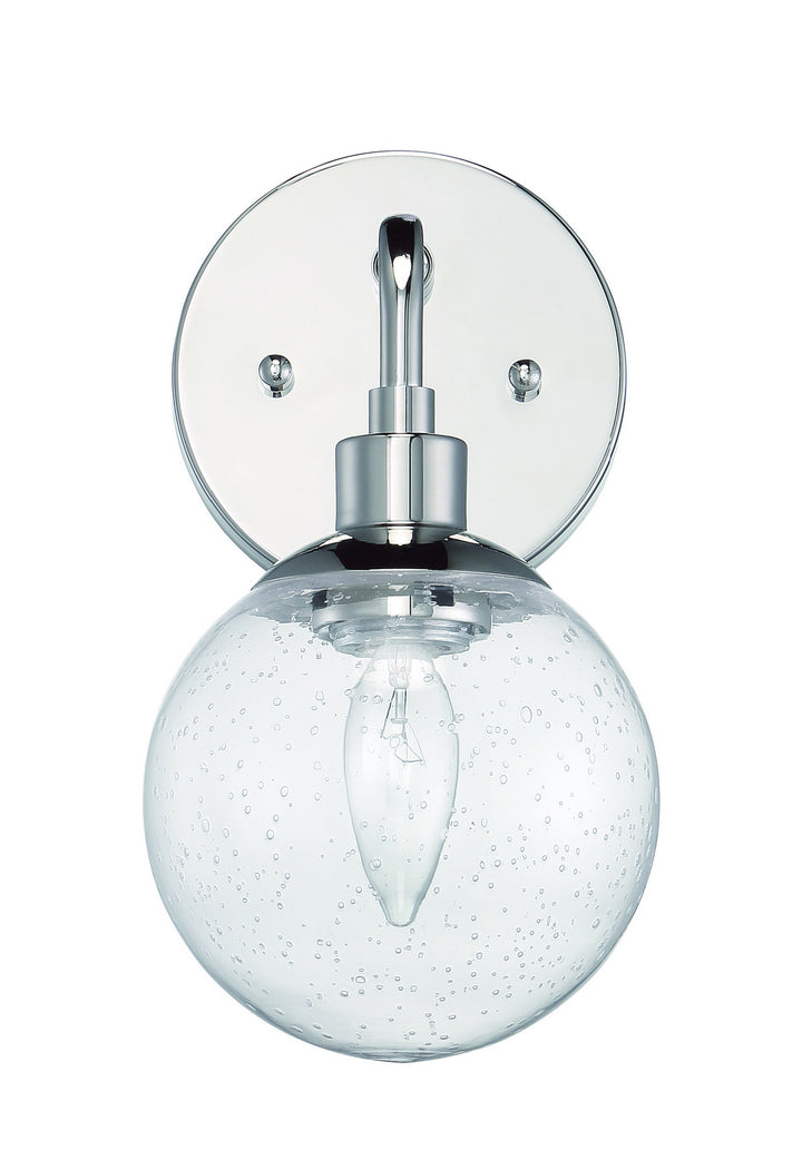 Que One Light Wall Sconce in Chrome