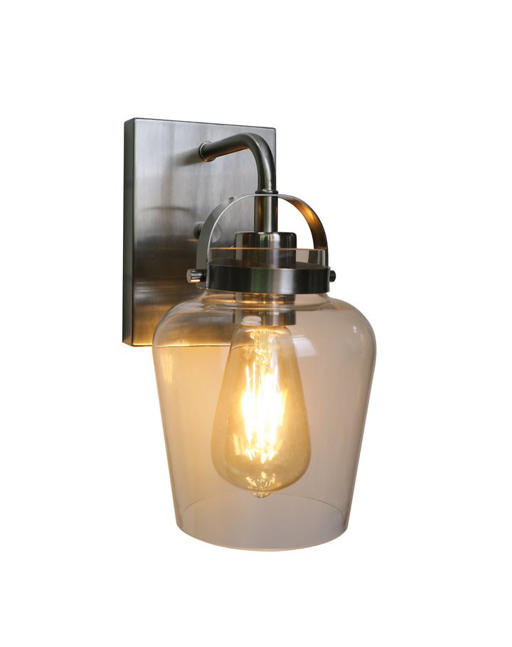 Trystan One Light Wall Sconce in Brushed Polished Nickel