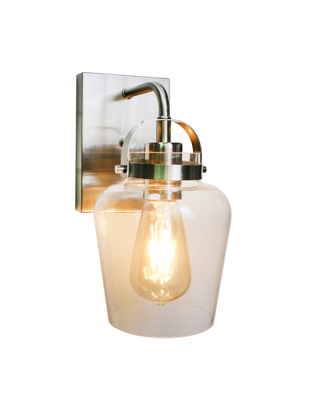 Trystan One Light Wall Sconce in Brushed Polished Nickel