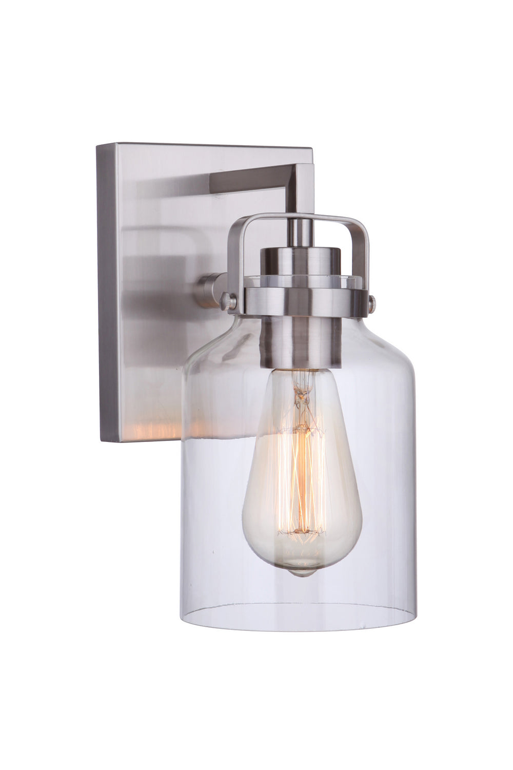 Foxwood One Light Wall Sconce in Brushed Polished Nickel