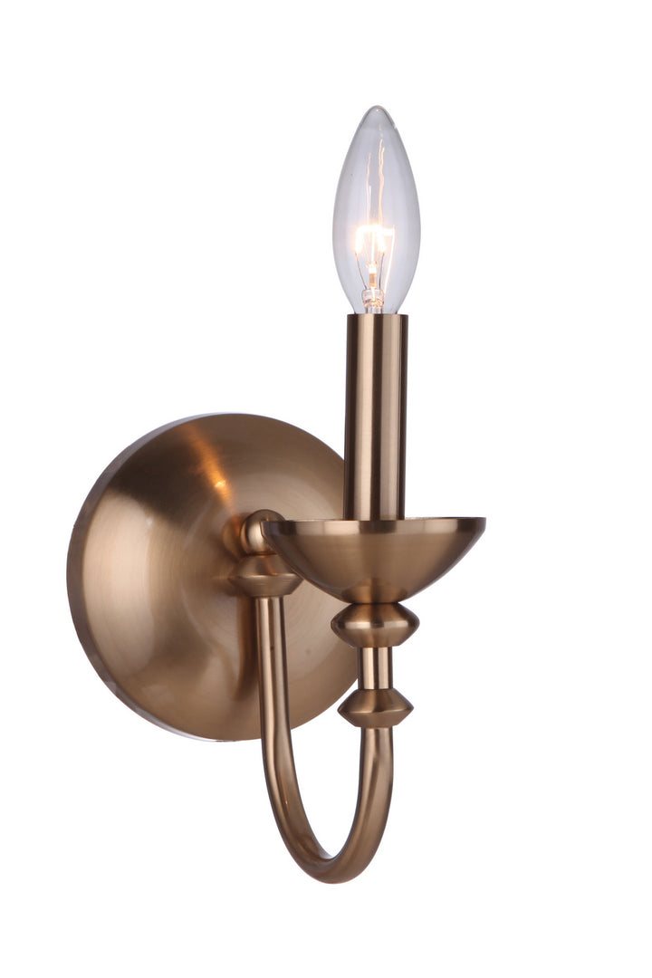 Marlowe One Light Wall Sconce in Satin Brass