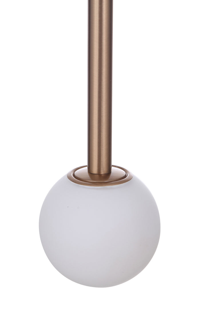 Tuli LED Pendant in Satin Brass