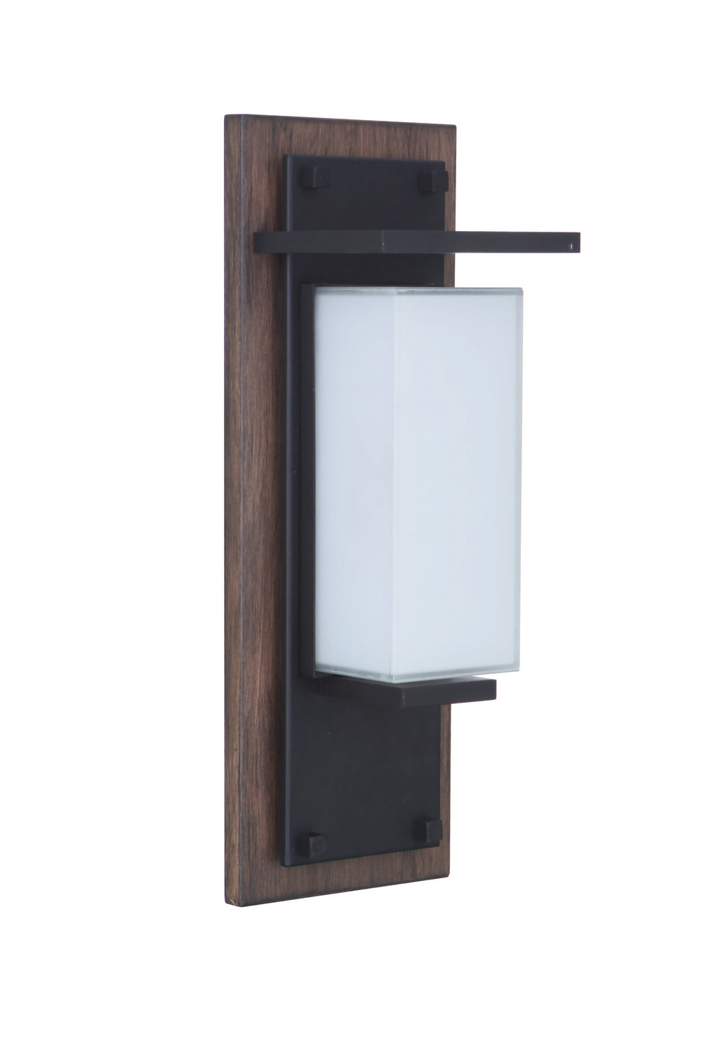 Heights LED Outdoor Lantern in Whiskey Barrel/Midnight