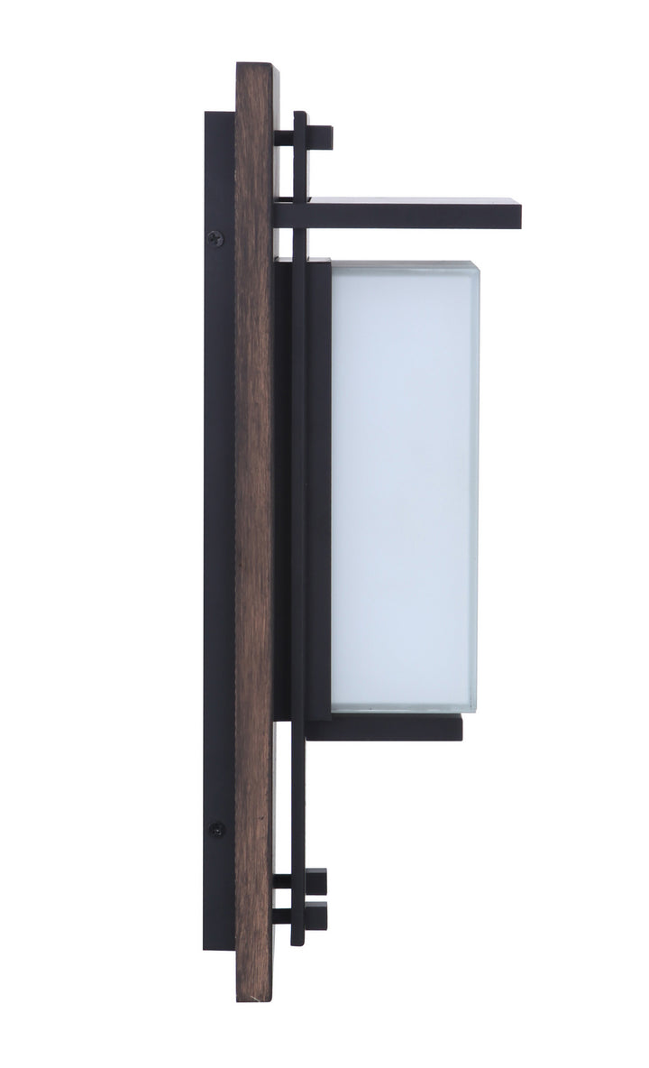 Heights LED Outdoor Lantern in Whiskey Barrel/Midnight