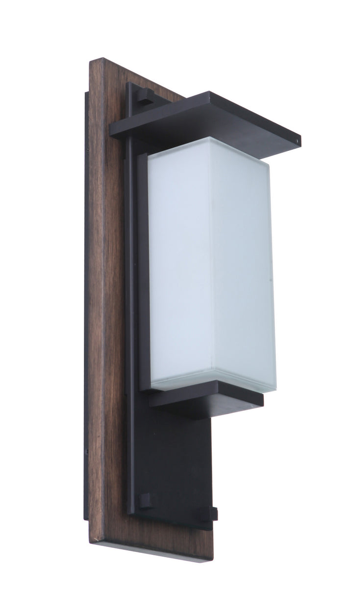 Heights LED Outdoor Lantern in Whiskey Barrel/Midnight