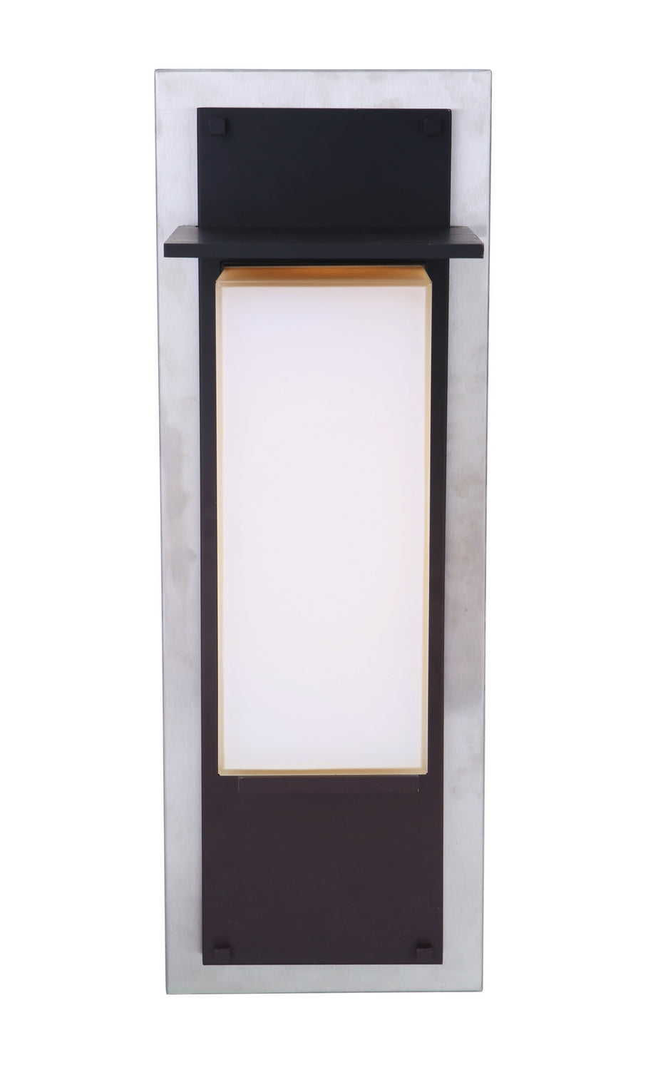 Heights LED Outdoor Lantern in Stainless Steel/Midnight