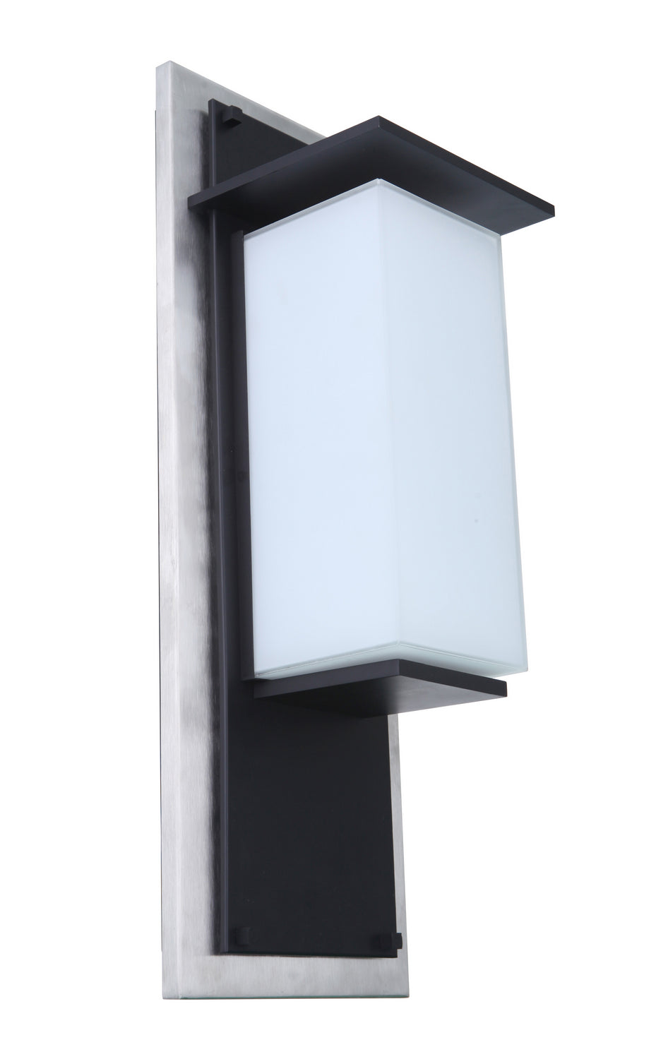 Heights LED Outdoor Lantern in Stainless Steel/Midnight