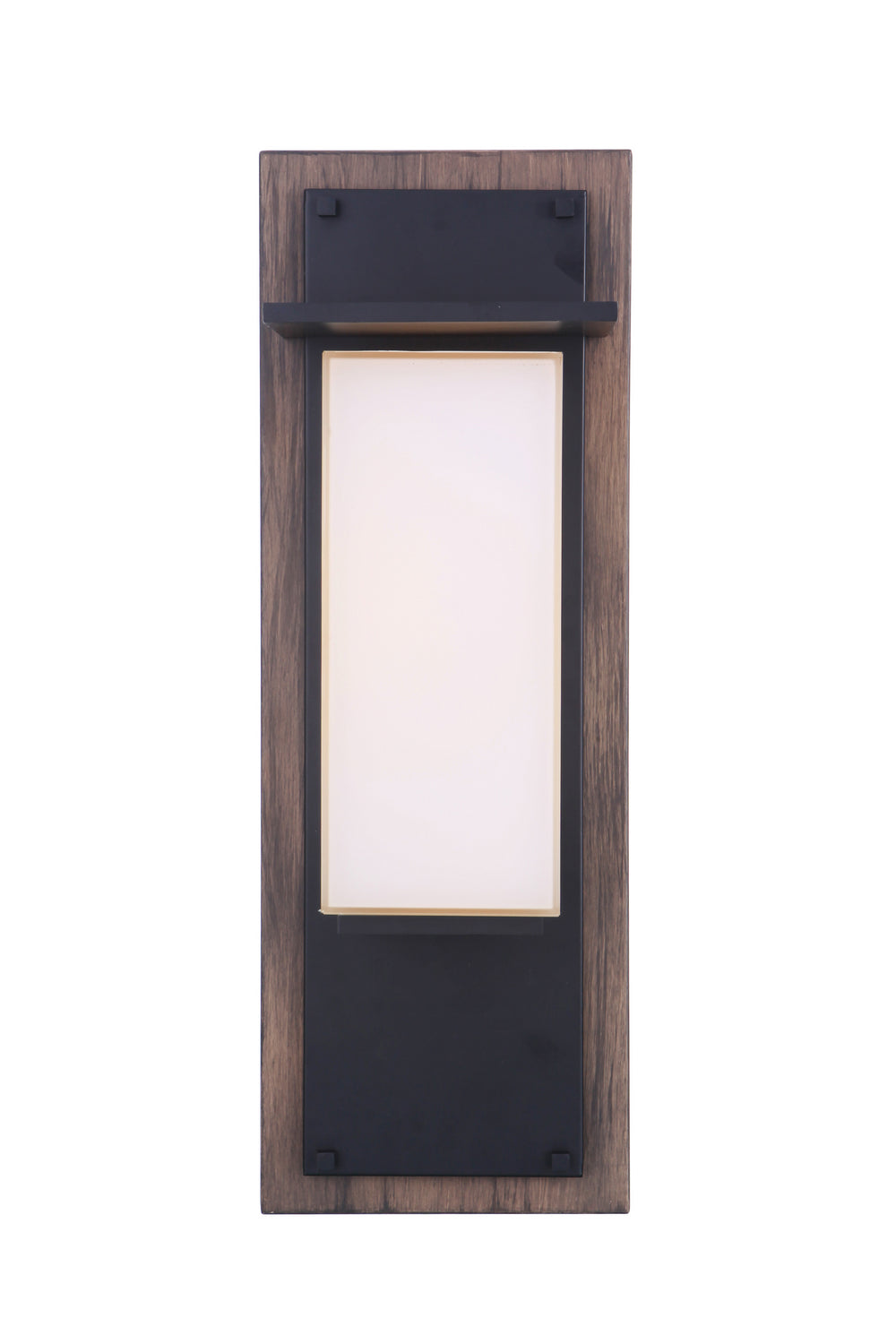 Heights LED Outdoor Lantern in Whiskey Barrel/Midnight