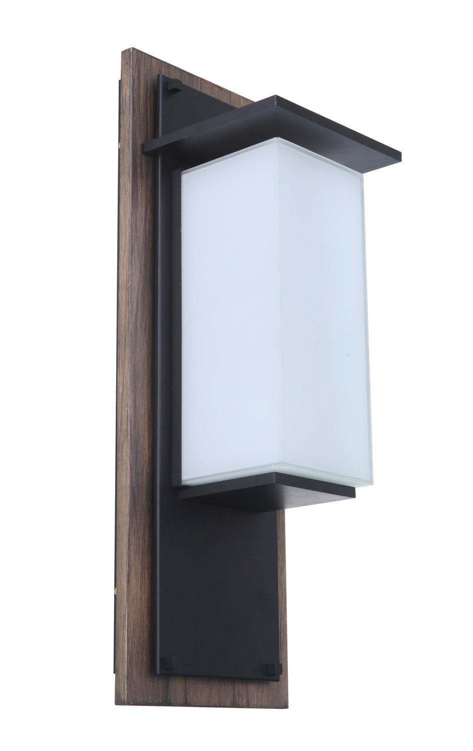 Heights LED Outdoor Lantern in Whiskey Barrel/Midnight