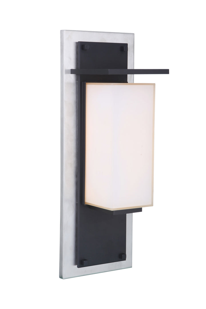 Heights LED Outdoor Lantern in Stainless Steel/Midnight