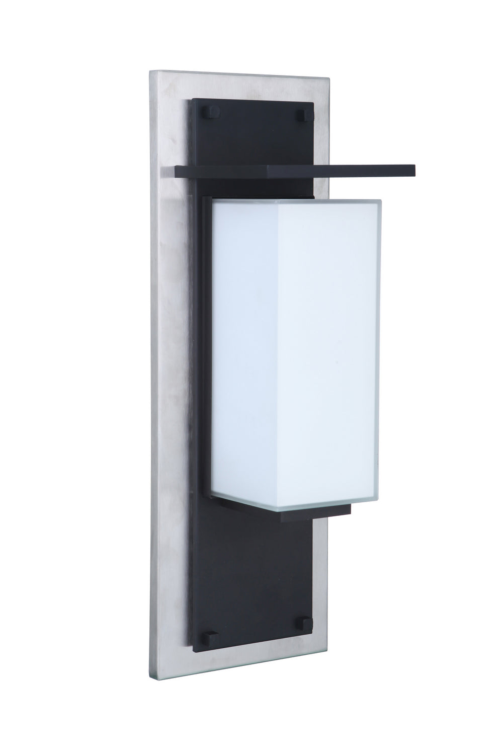 Heights LED Outdoor Lantern in Stainless Steel/Midnight