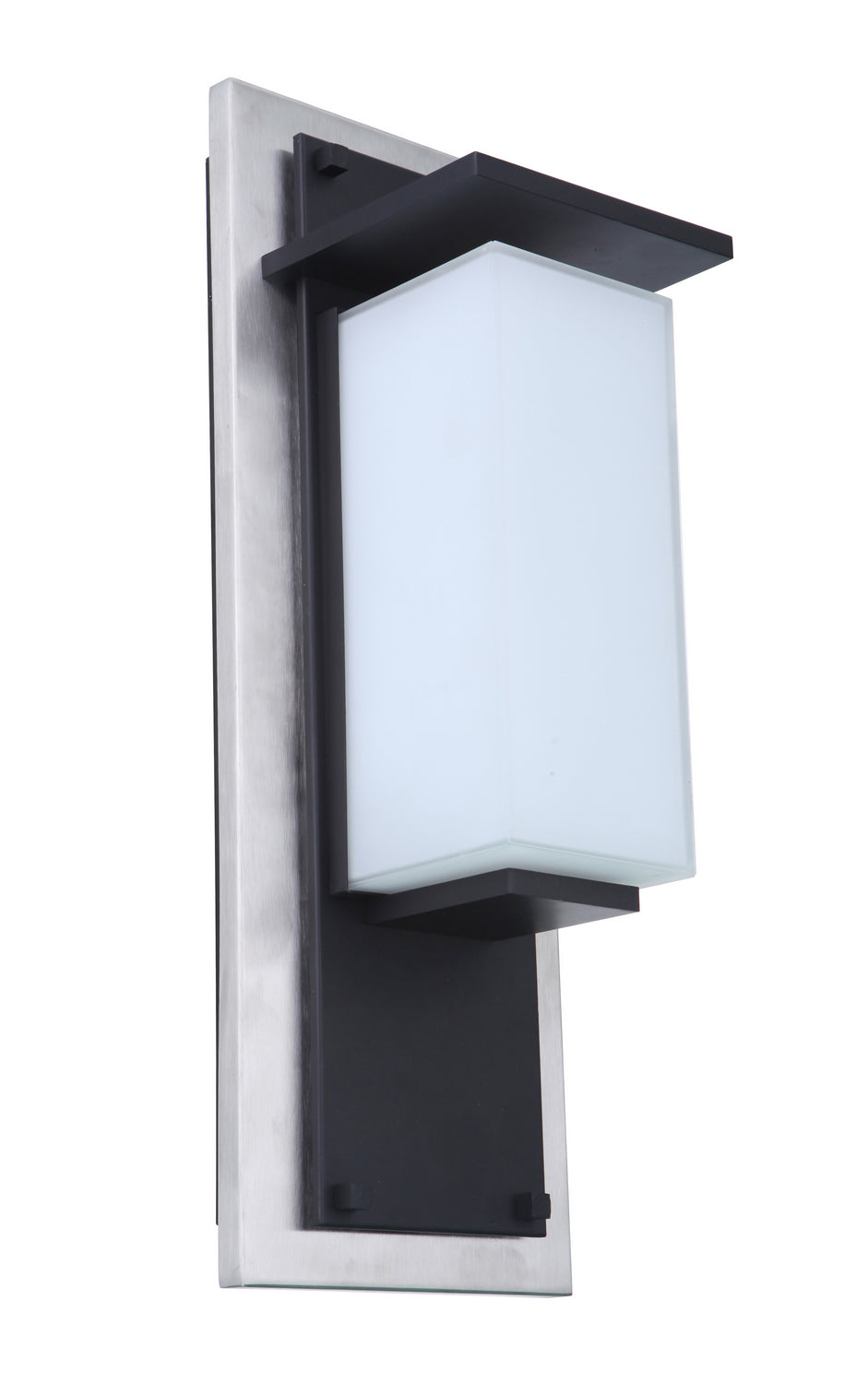 Heights LED Outdoor Lantern in Stainless Steel/Midnight