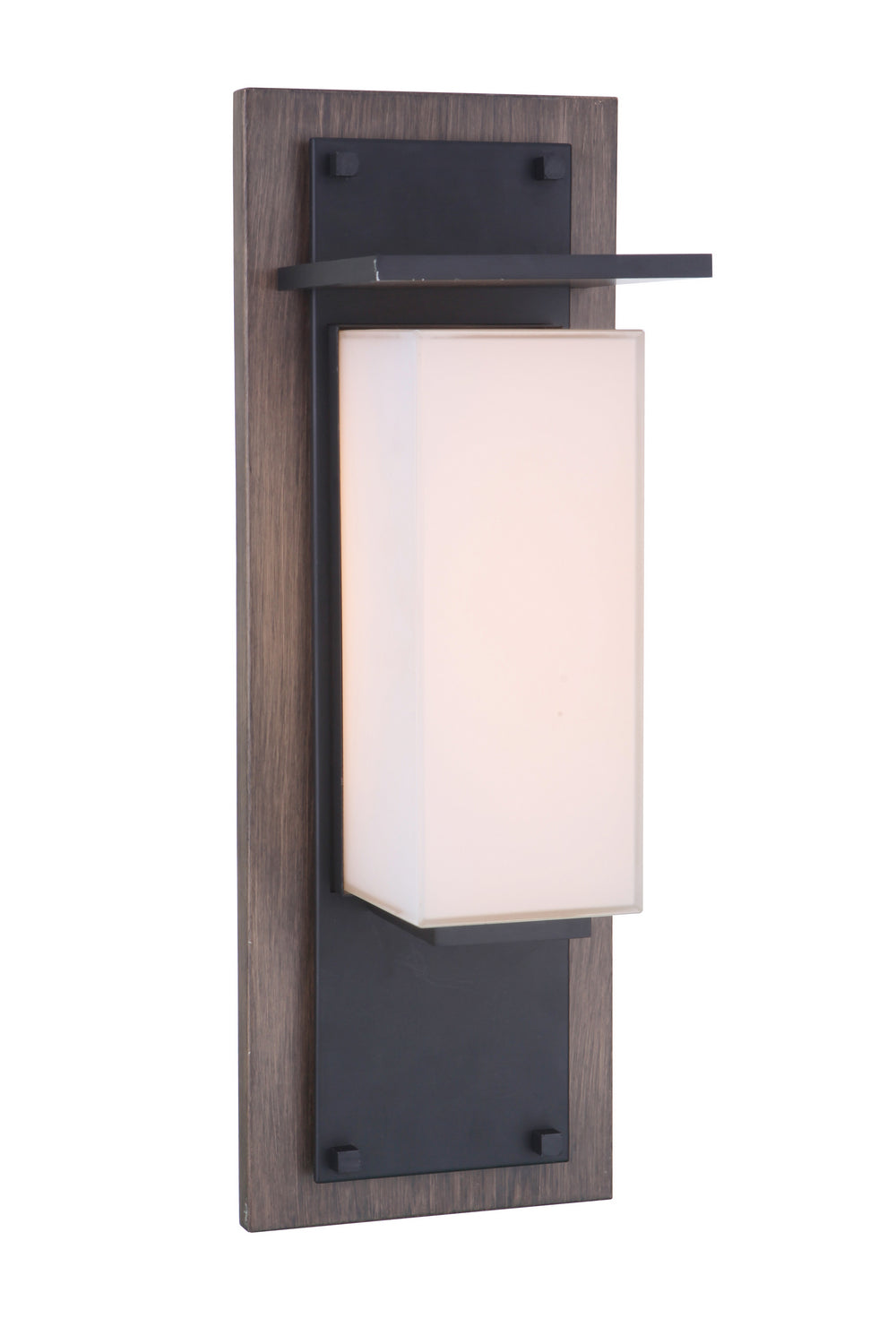 Heights LED Outdoor Lantern in Whiskey Barrel/Midnight