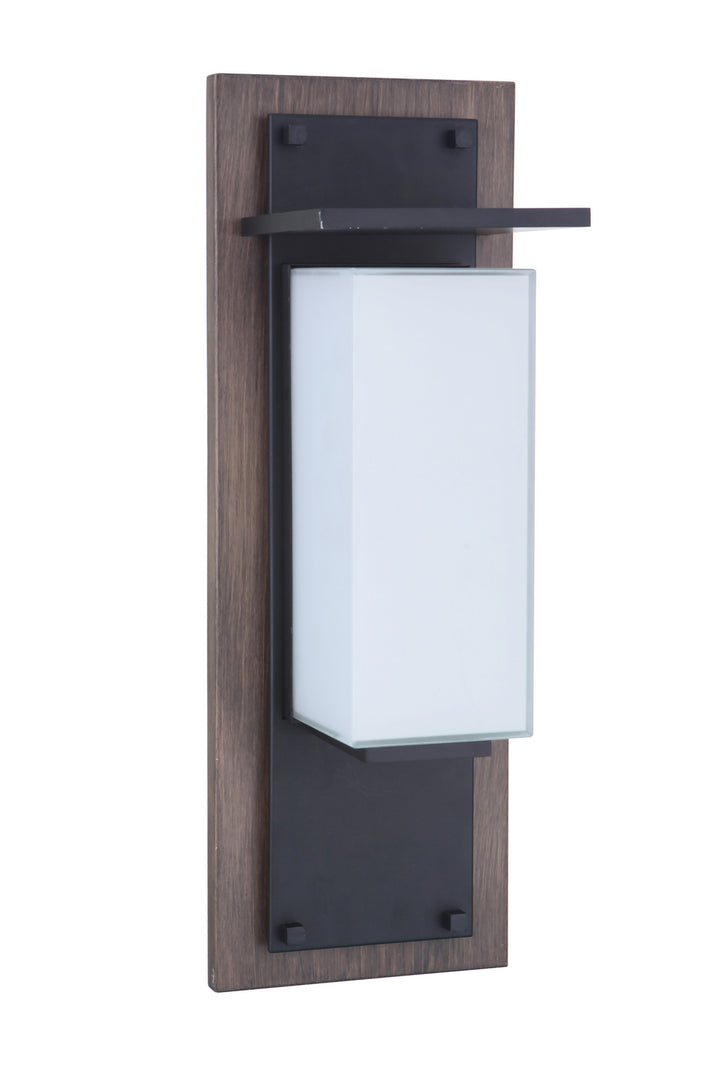 Heights LED Outdoor Lantern in Whiskey Barrel/Midnight