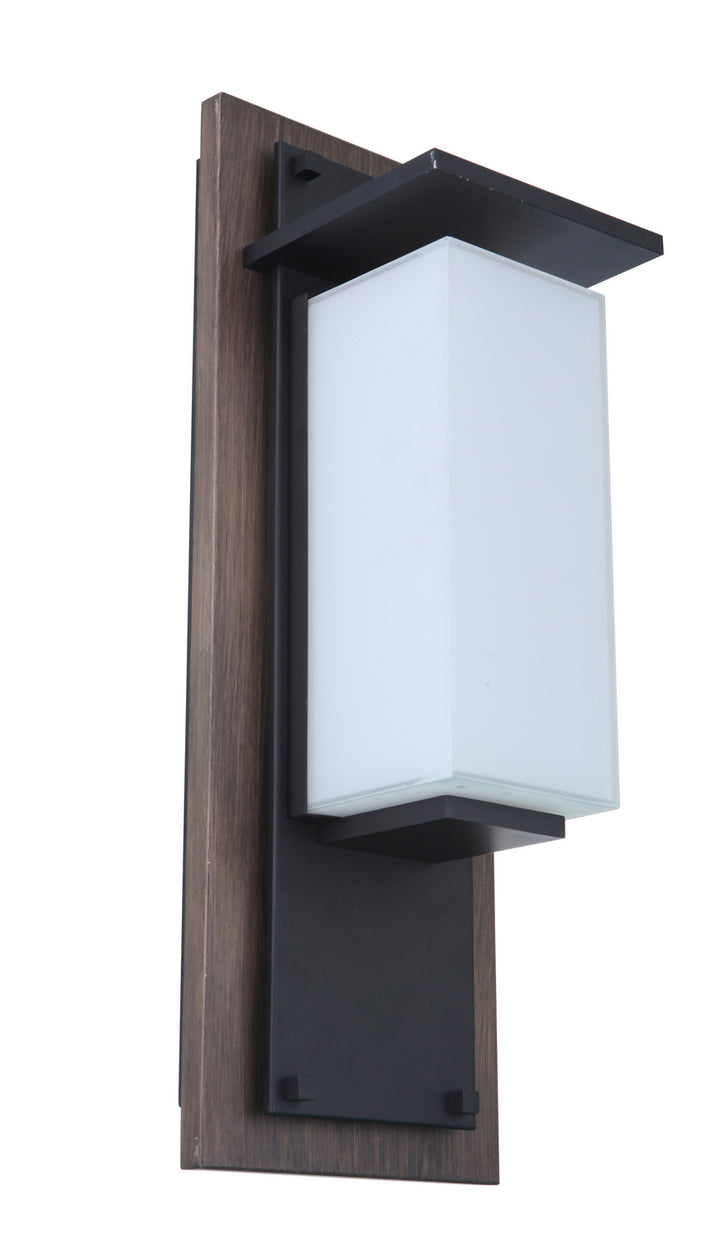 Heights LED Outdoor Lantern in Whiskey Barrel/Midnight