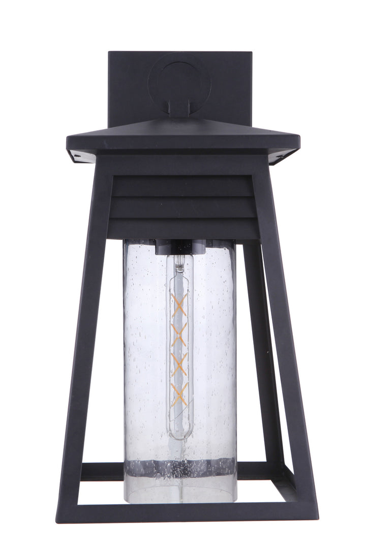 Becca One Light Outdoor Pendant in Textured Black