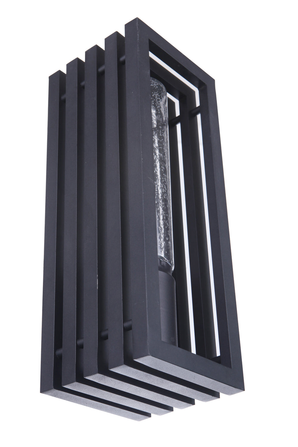 Carmel One Light Outdoor Wall Mount in Textured Black