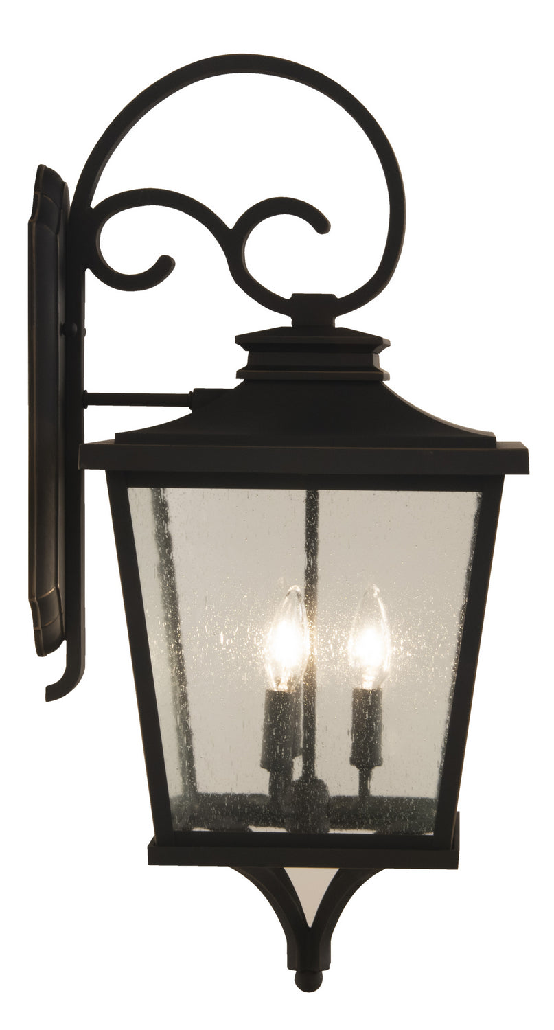 Tillman Three Light Outdoor Wall Mount in Dark Bronze Gilded