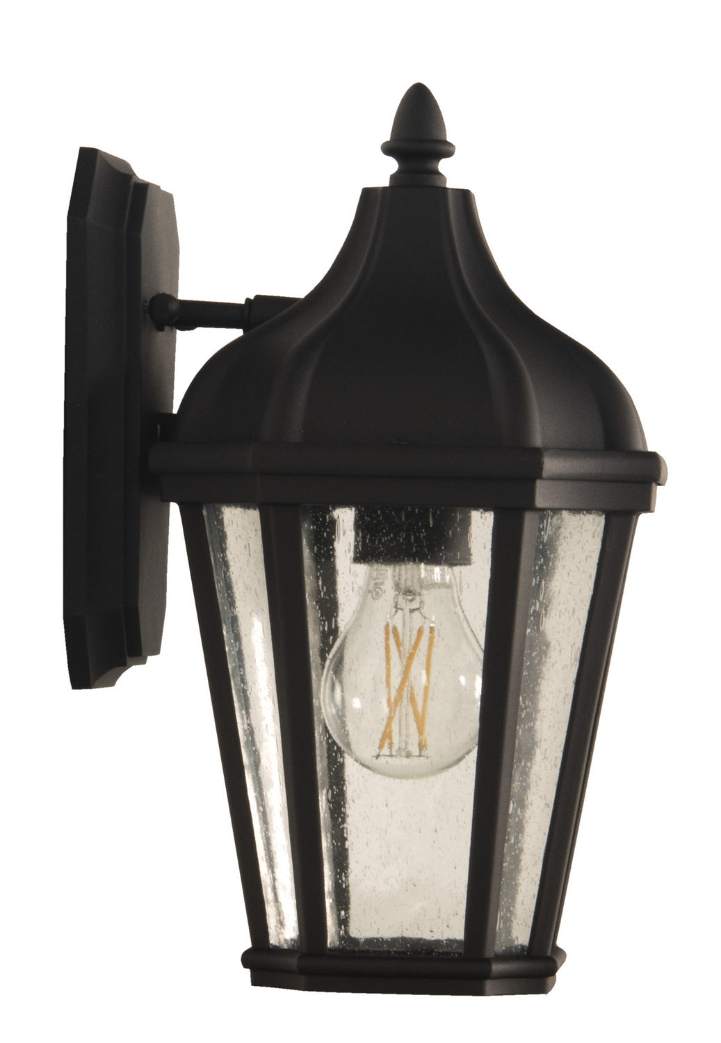 Briarwick One Light Outdoor Wall Mount in Textured Black