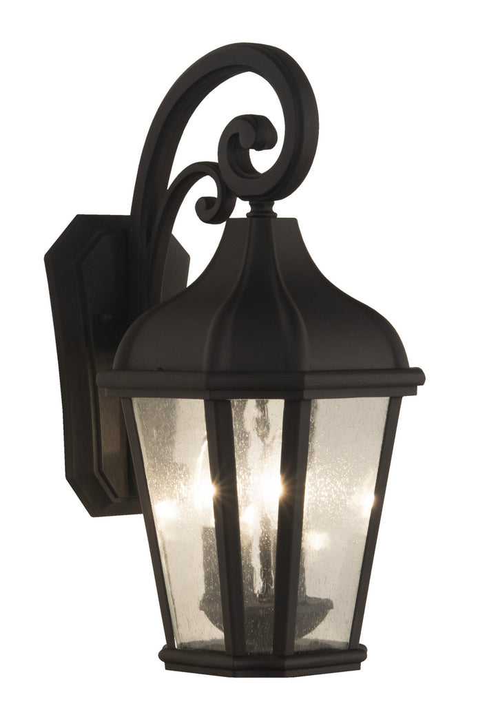 Briarwick Three Light Outdoor Wall Mount in Textured Black