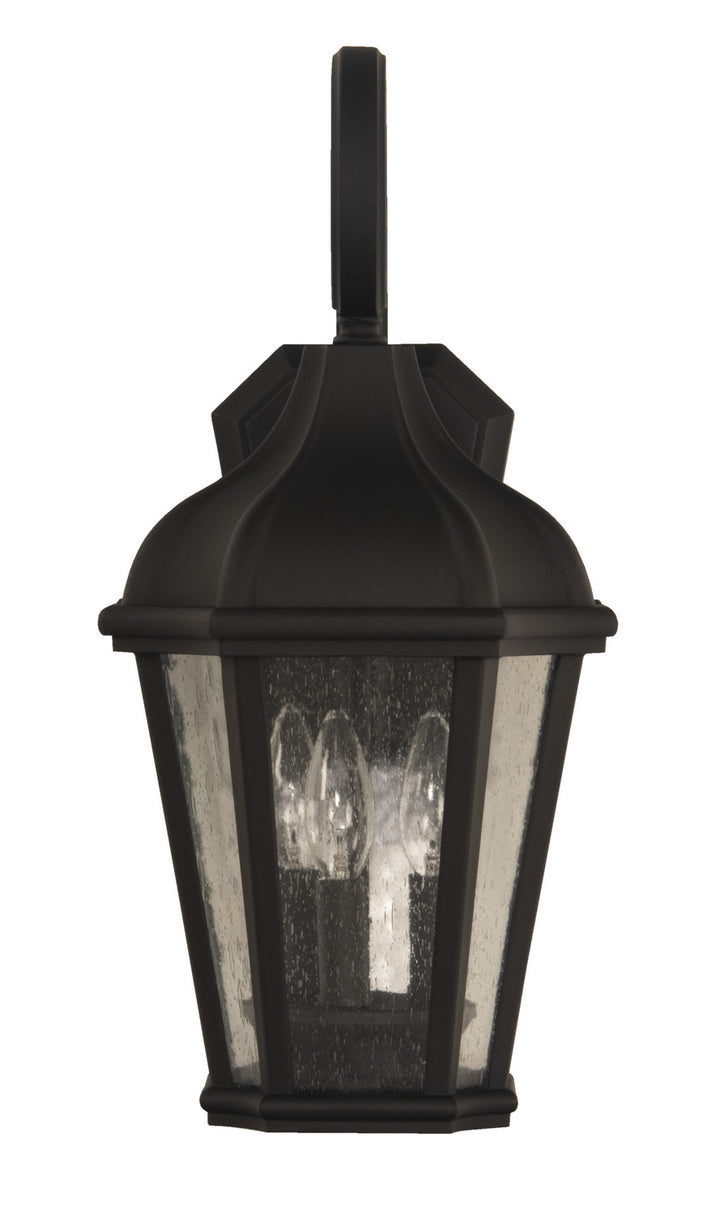 Briarwick Three Light Outdoor Wall Mount in Textured Black