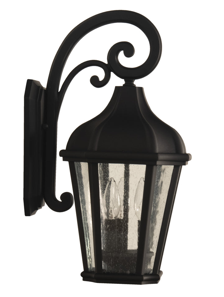 Briarwick Three Light Outdoor Wall Mount in Textured Black