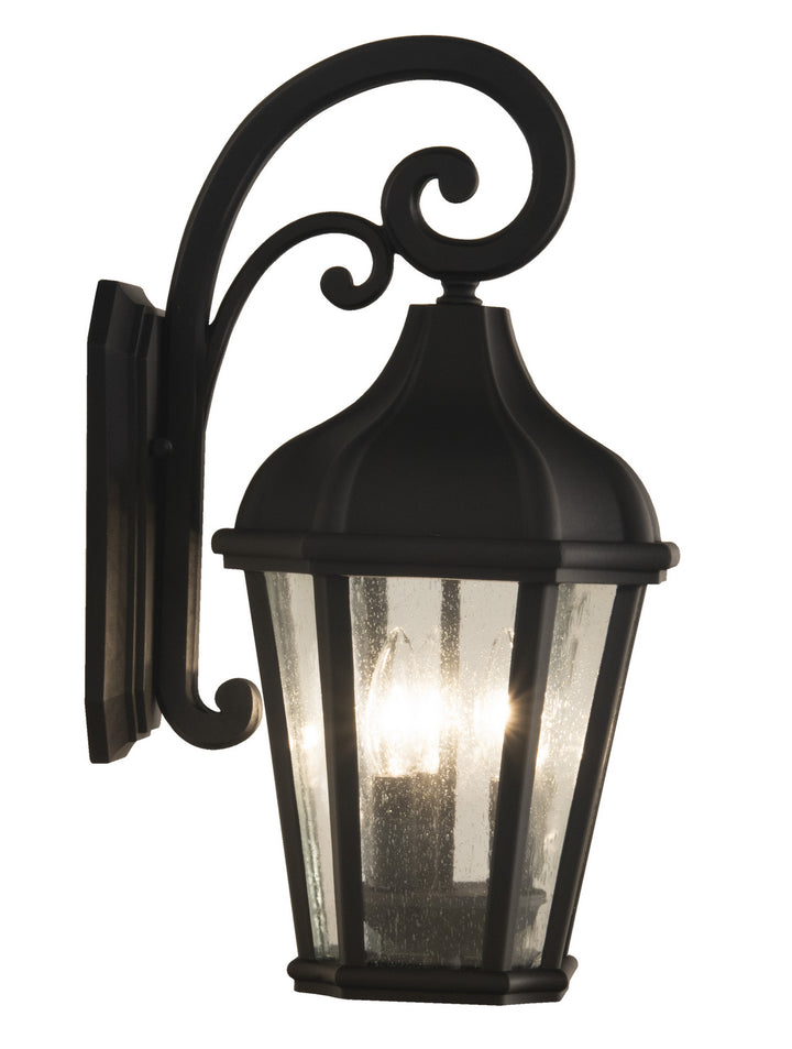 Briarwick Three Light Outdoor Wall Mount in Textured Black